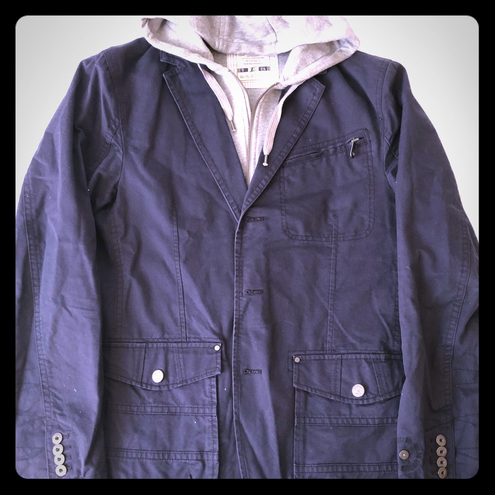 Esprit Jacket w/Removable Hoodie Blue Size L